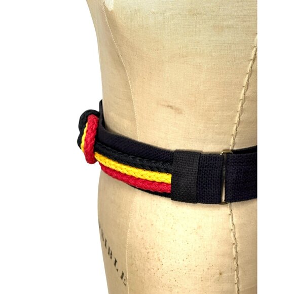 1980s braided knot cinch belt adjustable size S - L - Picture 5 of 6